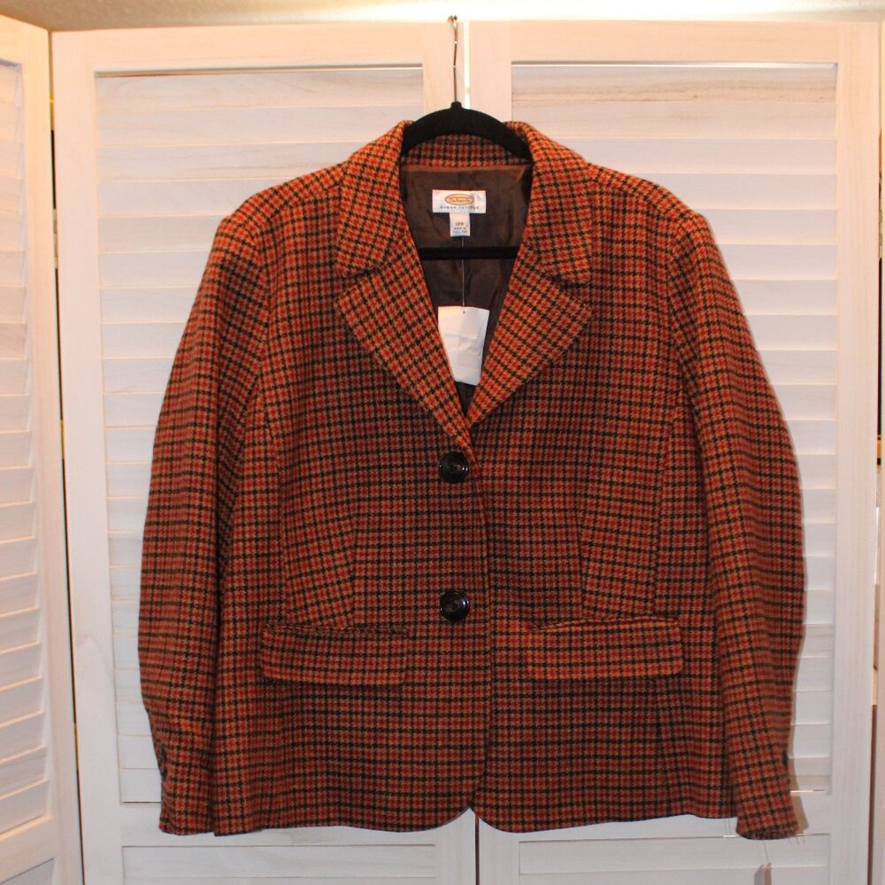 Talbots Houndstooth Blazer New - Picture 5 of 10